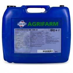 Ulei AGRFARM STOU MC 10W-30, 20L, multifuncțional pentru motor, transmisie, angrenaje și hidraulice.