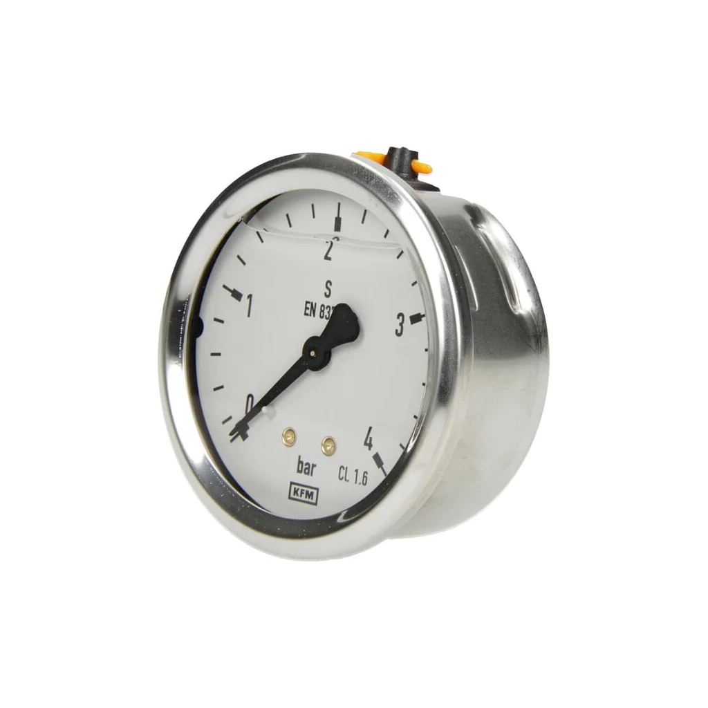 Manometru cu glicerină Ø63 mm, 4 bar, racord spate 1/4" B711W063004T