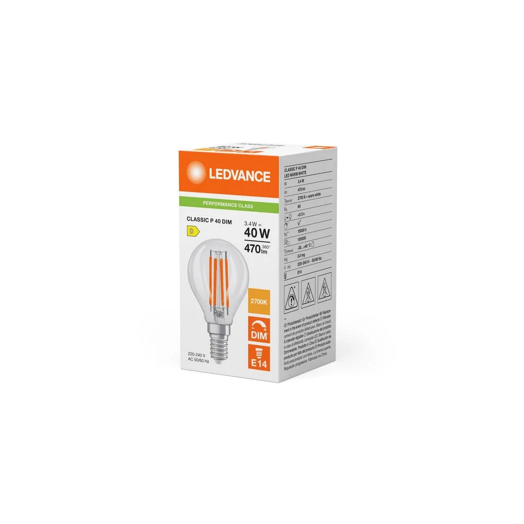 Lampă LED 3.4W 827 E14 CLP40D82714G5