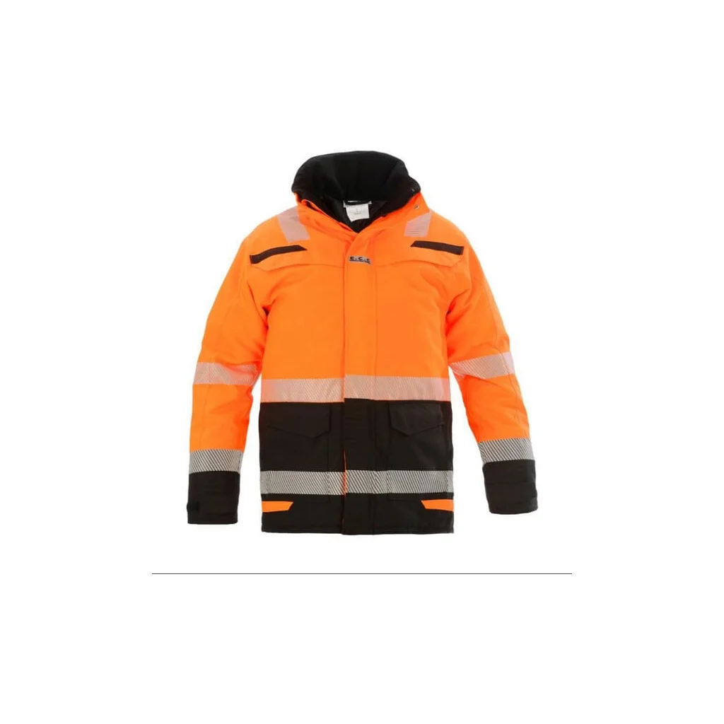 Jachetă Parka reflectorizantă Hi-vis portocalie/neagră M EU:50 RS Line Utah Hydrowear 072395OBM