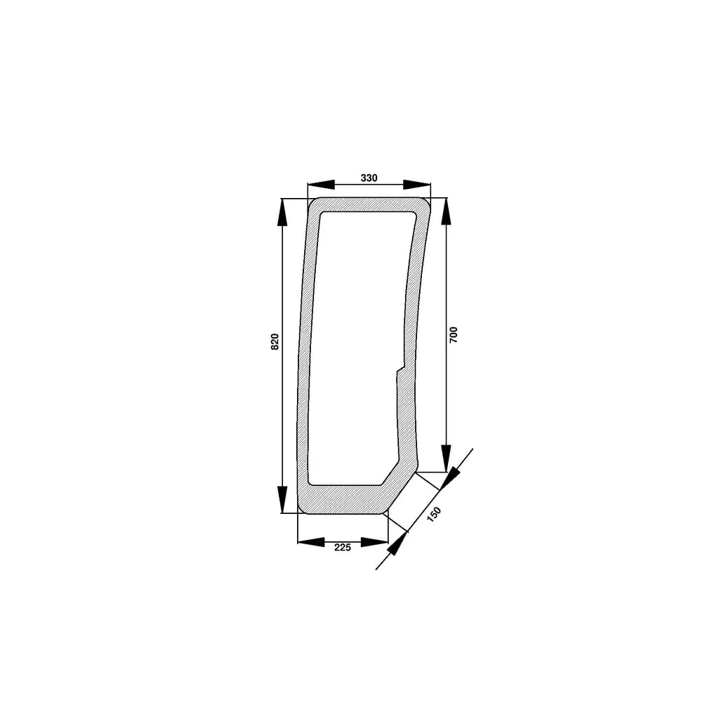 Parbriz inferior D6862