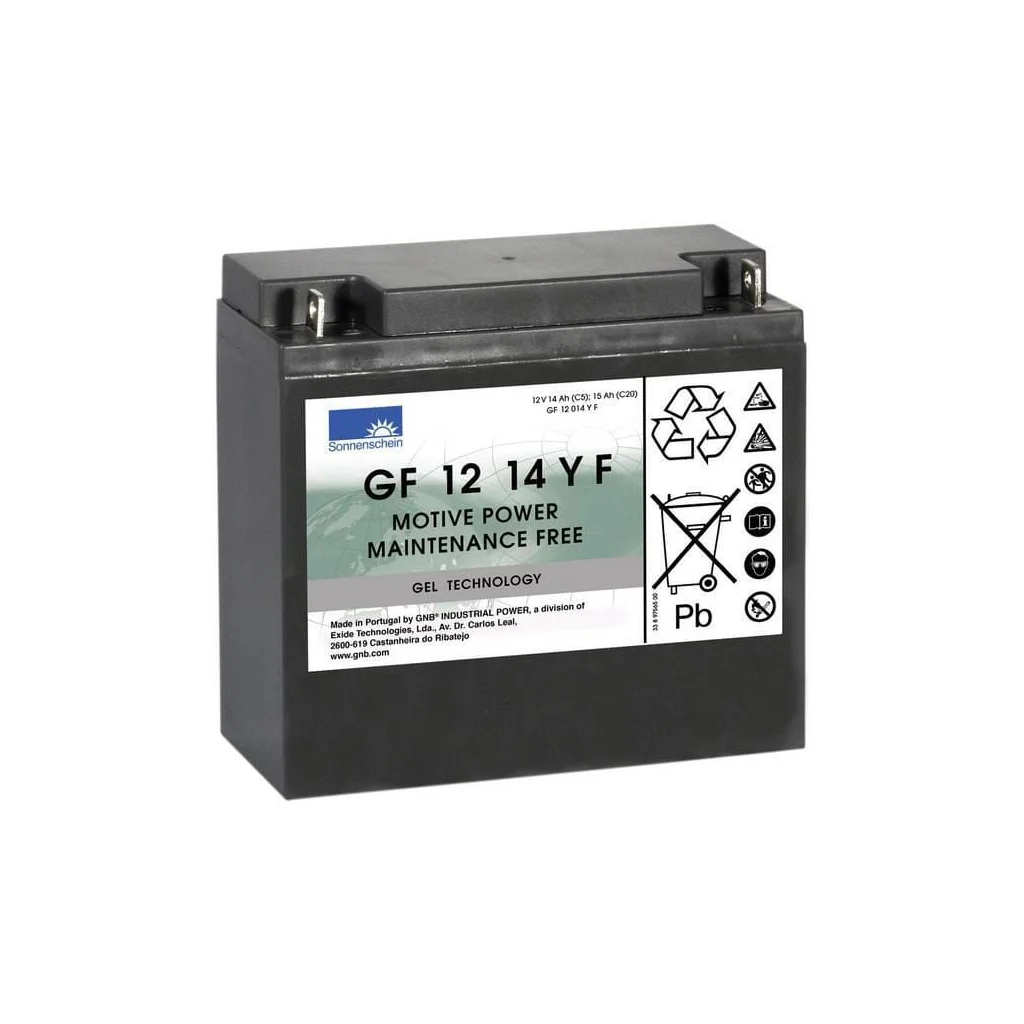 Baterie 12V 15(C20)/14.0Ah(C5) Gel Sonnenschein DF12V15