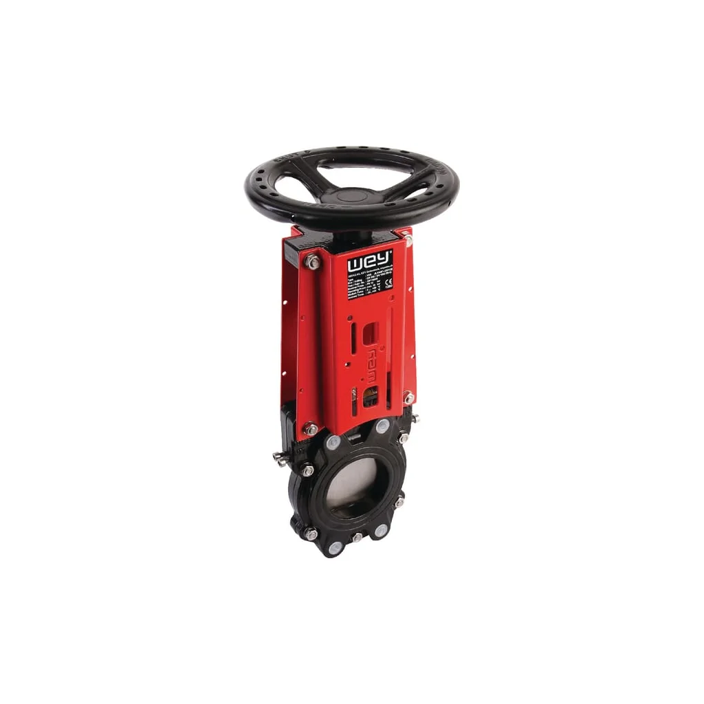 Robină cu cuțit + volant DN65 DN065VNAN