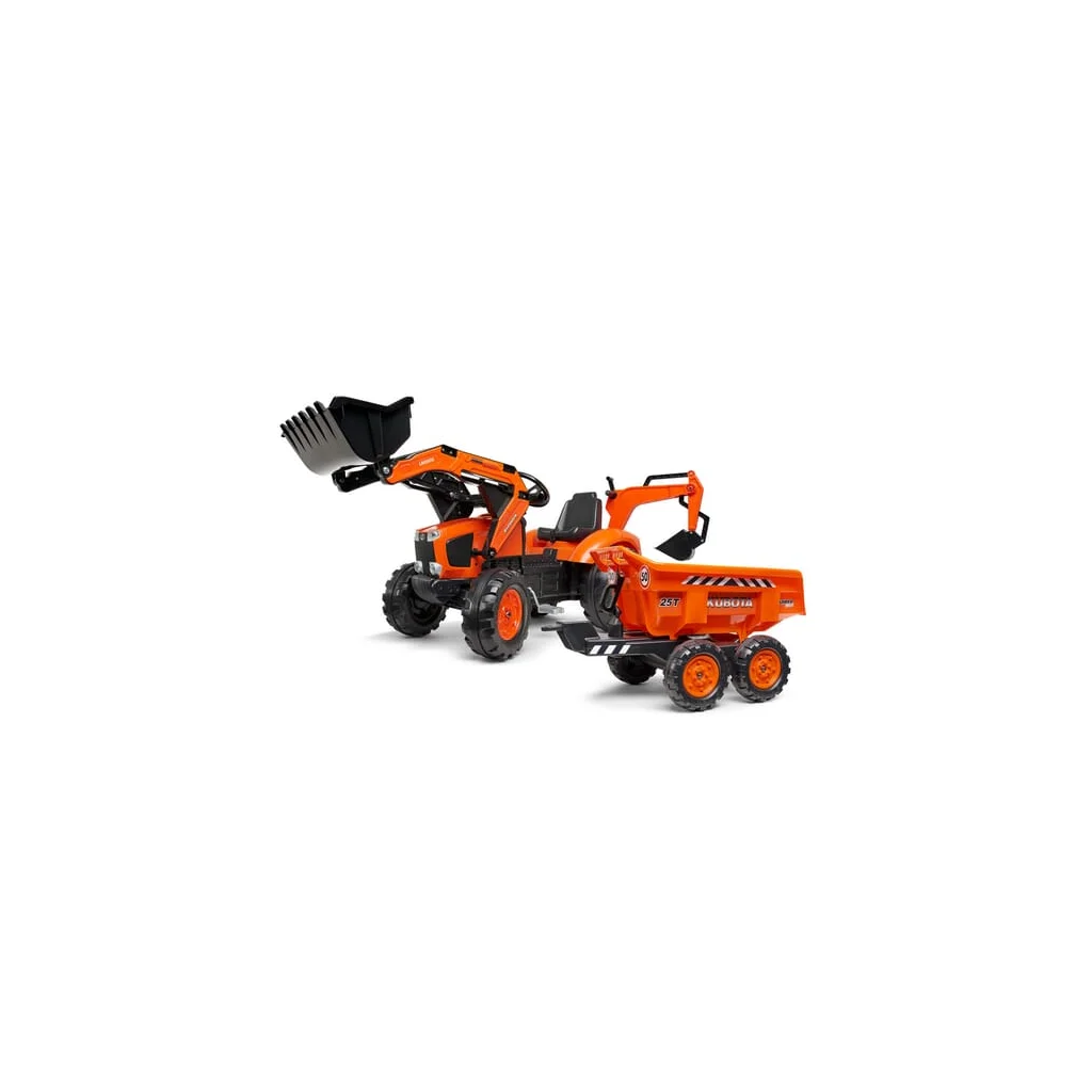 Kubota cu excavator și remorcă basculabilă maxi F2090W