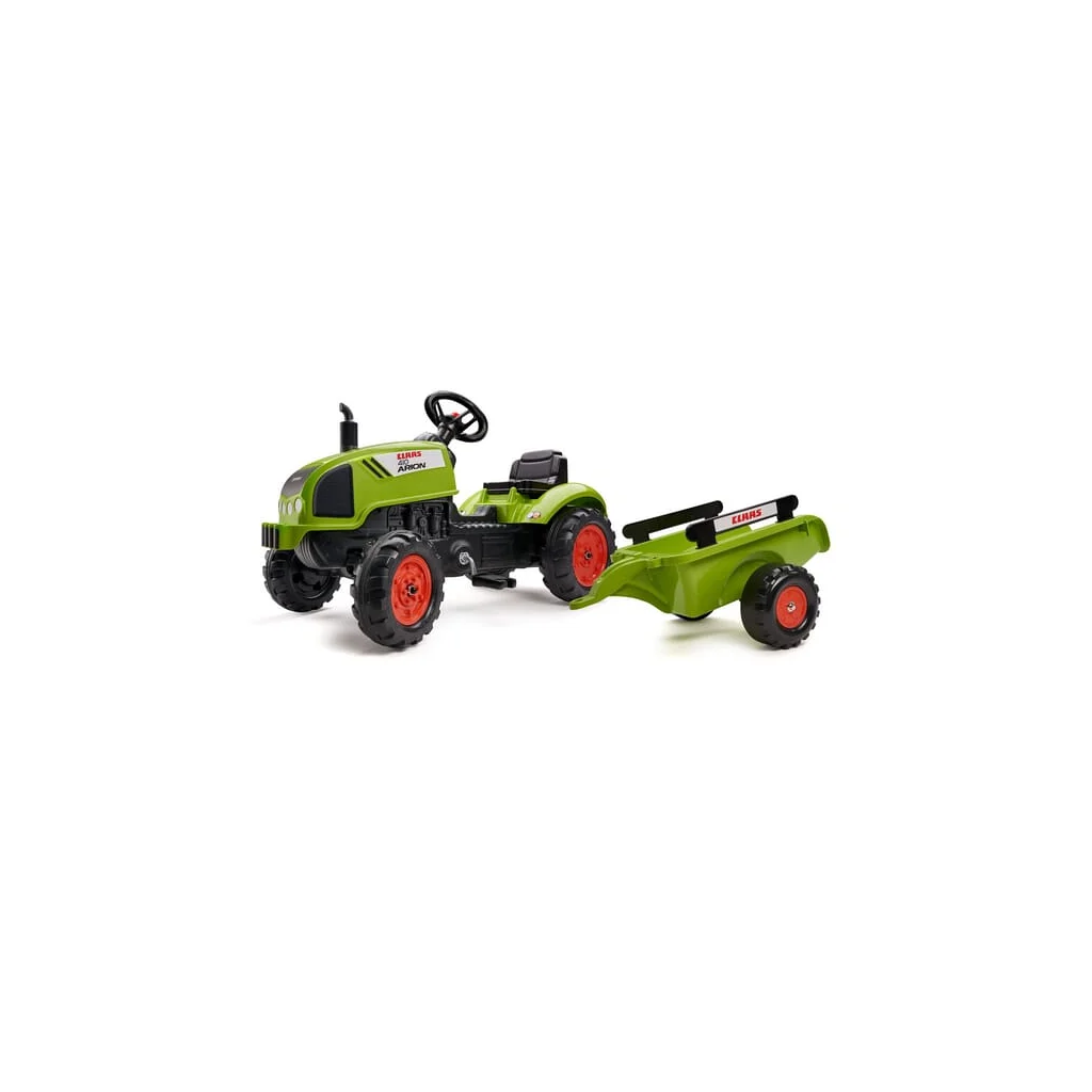 Tractor Claas cu remorcă, excavator și capotă care se deschide F2041C