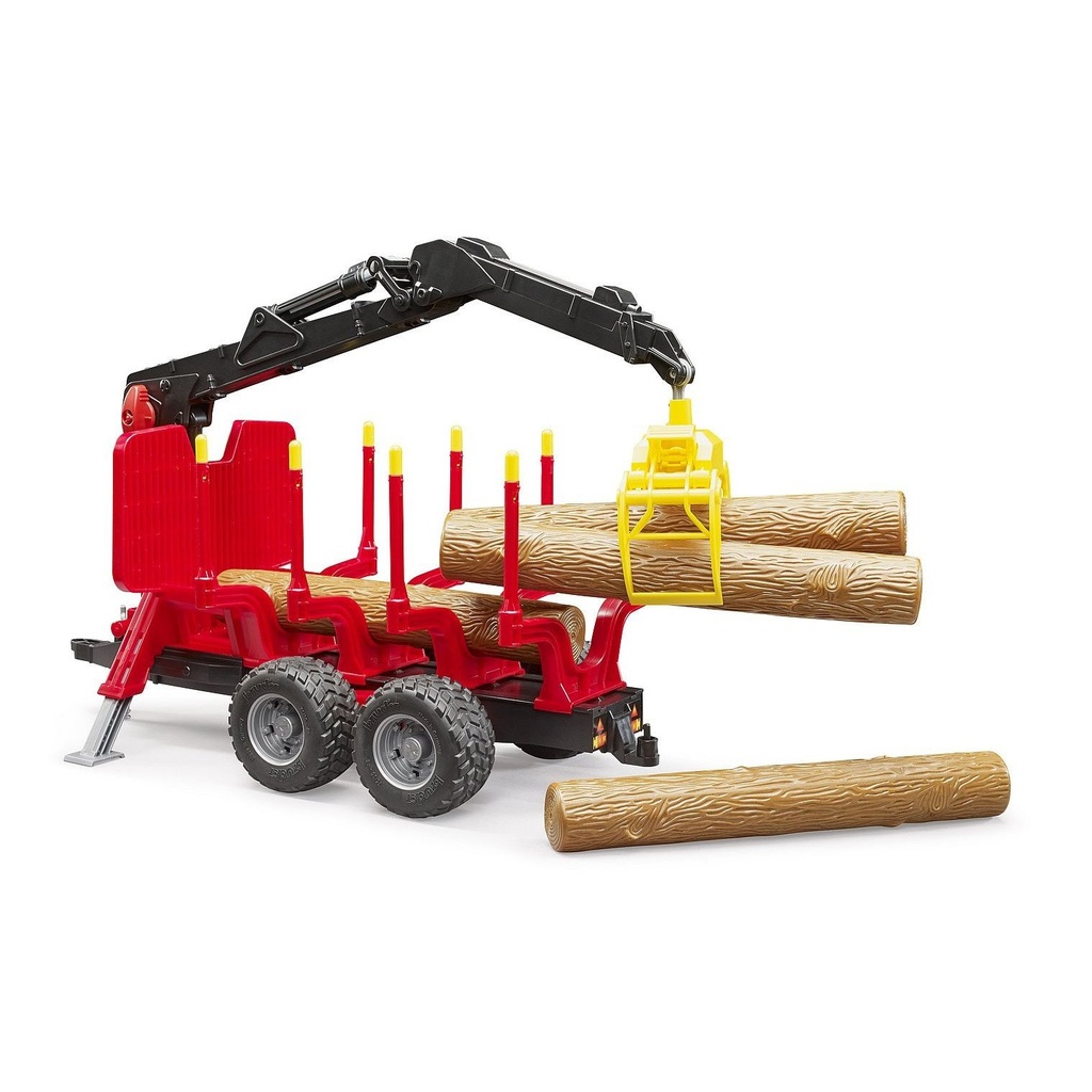 REMORCA TRANSPORT LEMNE BRAT INCARCARE SI 4 BUSTENI TOY