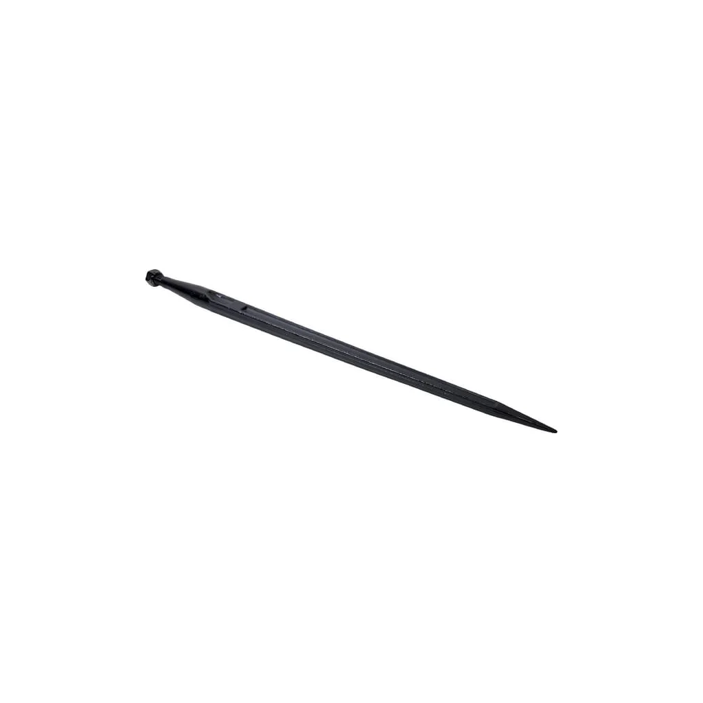 Dinți încărcător, drepți, secțiune dublă T 36x810mm, vârf ascuțit cu piuliță M22x1.5mm, negru FT1KR