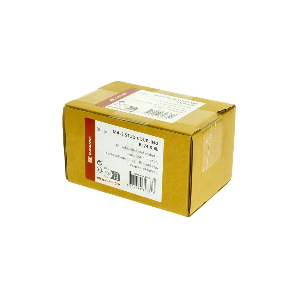 Cuplă cu filet exterior R1/4 50buc GES8LR14P050KR