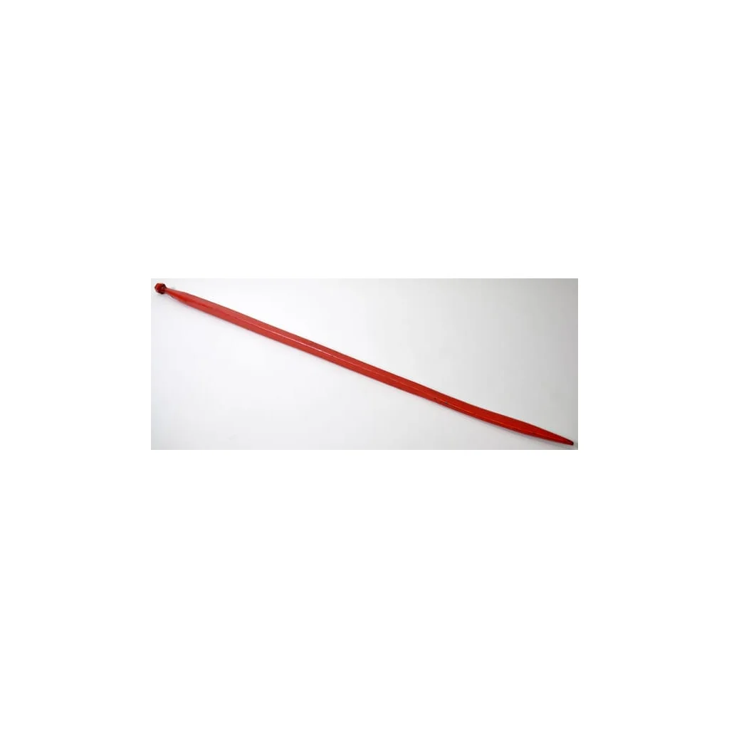 Dinte de încărcător, frontal, secțiune pătrată 36x1250mm, vârf aplatizat cu piuliță M20x1,5mm, roșu, Kverneland KK221157