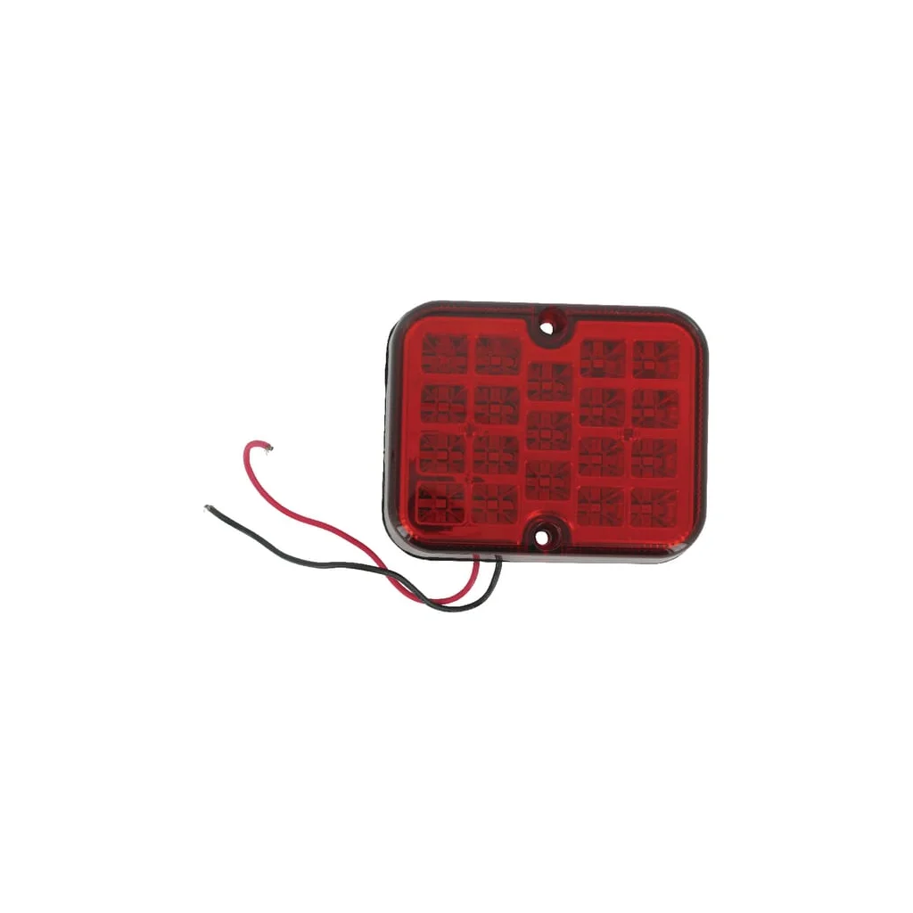 Proiector de ceață LED, pătrat, 12-24V, roșu, 101x80.7x30mm LA91263KR