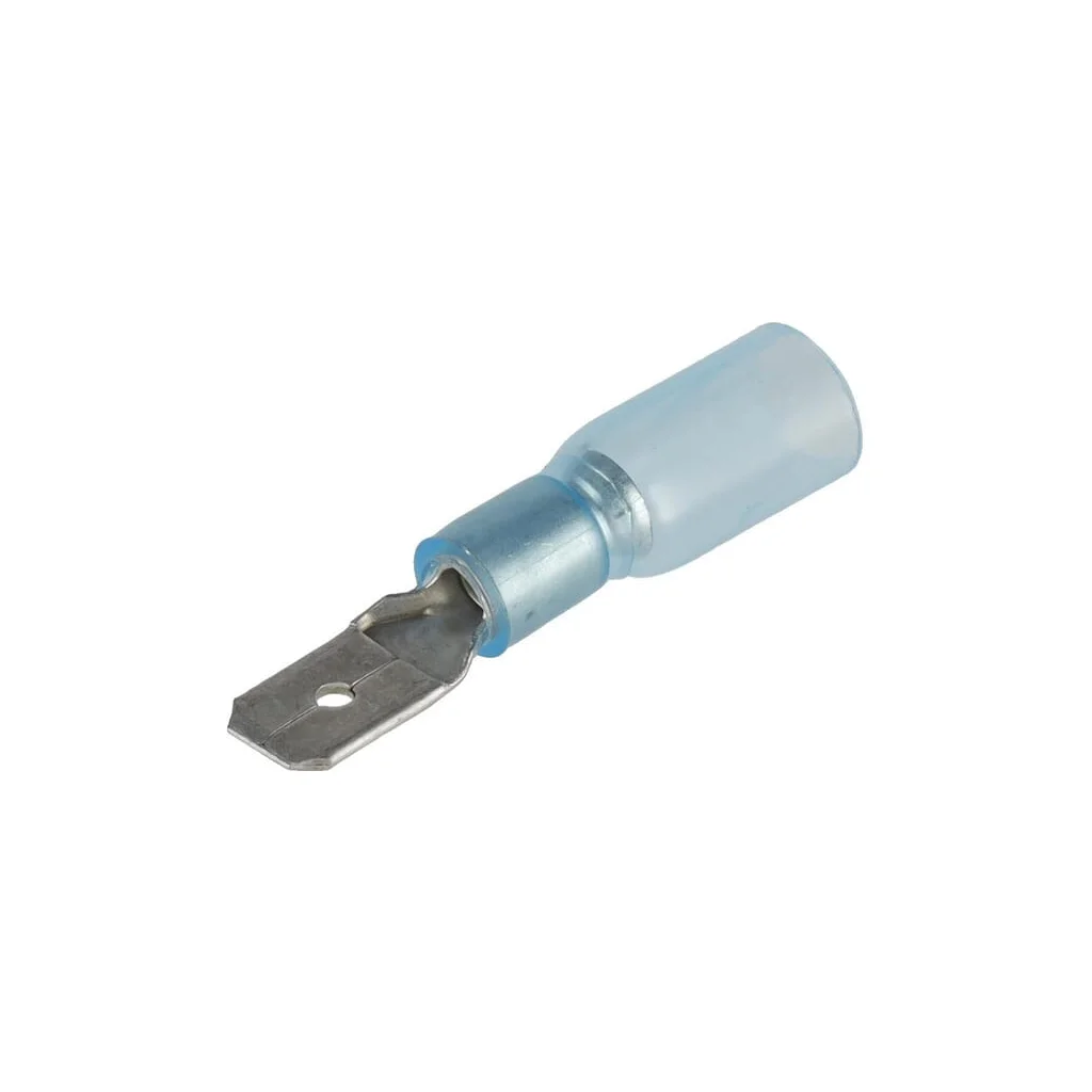 Conector inelar papuc, termocontractabil, exterior, albastru, 1,5-2,5mm², 6,3x4,8mm LA901004