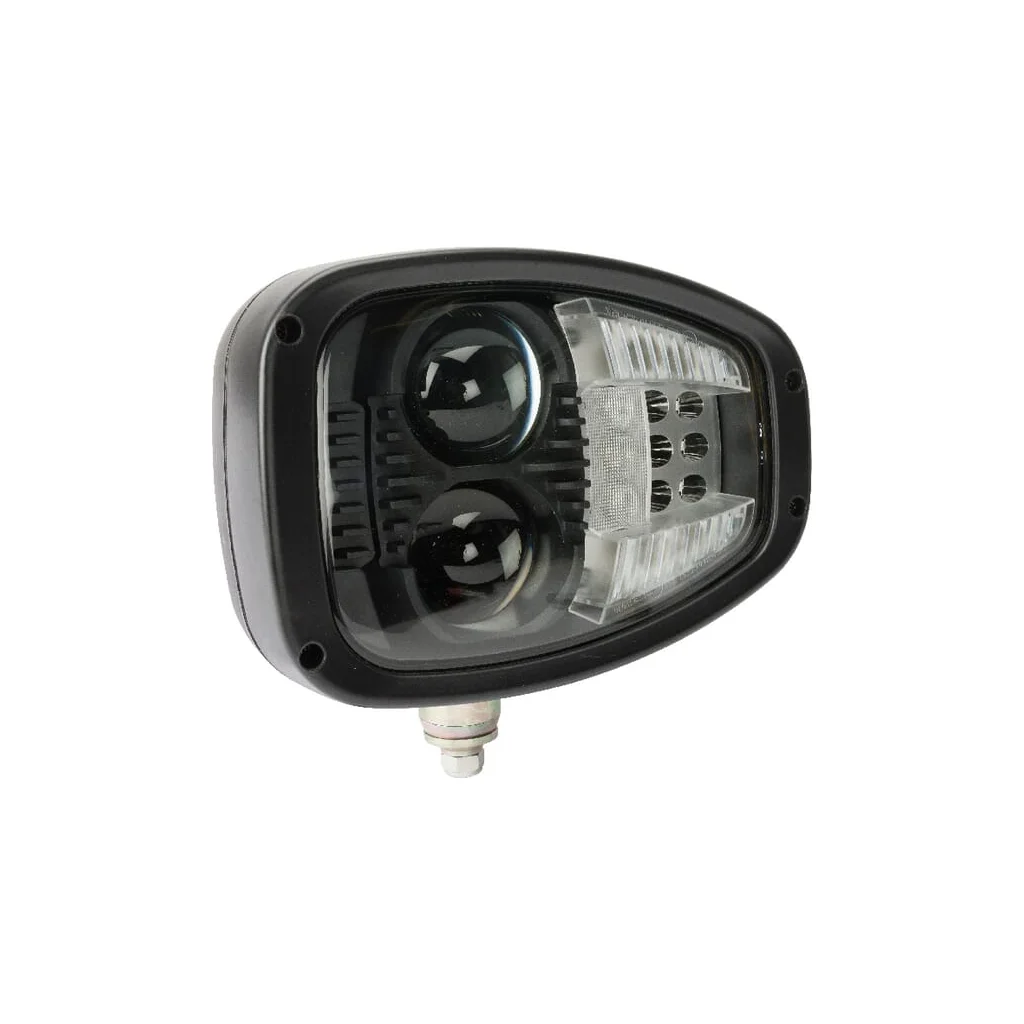 Far cu LED, LH heavy duty, 22/32W, dreptunghiular, 12-24V, 240x127x164mm, Deutsch 6 pini, încălzit, fază lungă/fază scurtă, Kram