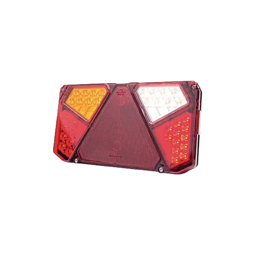 Lampă spate multifuncțională LED stânga dreptunghiulară 12-24V 242x134x36,5mm 7 poli LA40008