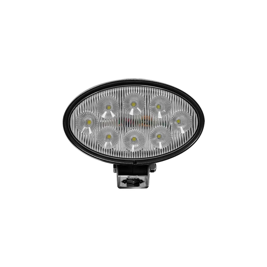 Lampă de lucru LED 56W 5320lm ovală 10/30V albă 160x100x74mm mufă Deutsch tip flood 8 LED-uri LA10558
