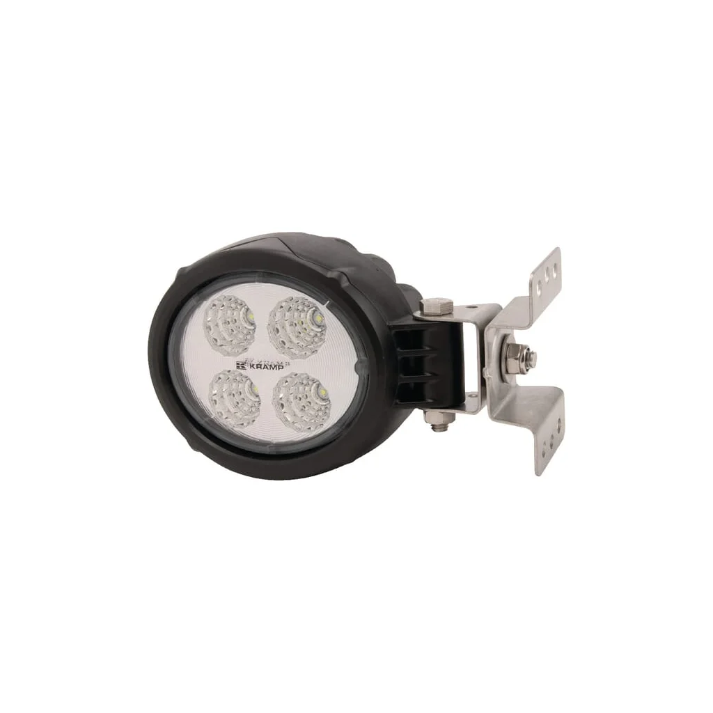 Lampă de lucru LED 18W 1500lm rotundă 10/30V diametru 117mm mufă Deutsch tip flood 4 LED-uri LA10018
