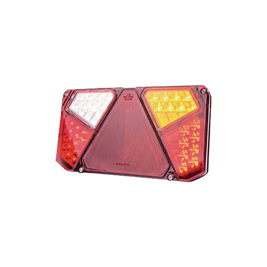 Lampă spate multifuncțională LED dreapta dreptunghiulară 12-24V 242x134x36,5mm 7 poli LA40006