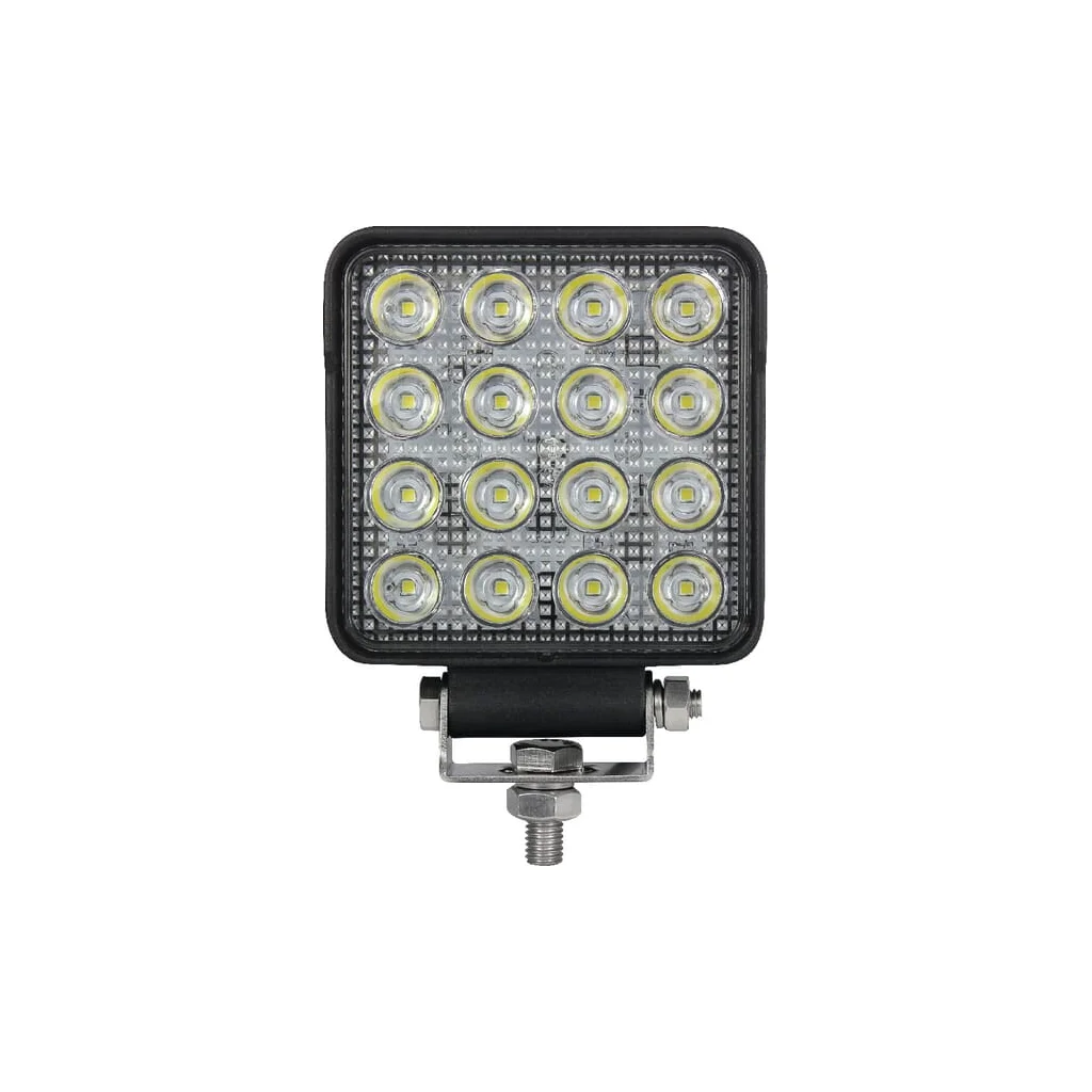 Lampă de lucru LED 25W 3040lm pătrată 10/30V 108x48x108mm tip spot 16 LED-uri LA10024