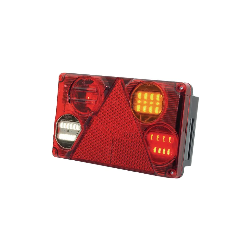 Lampă spate multifuncțională LED dreapta dreptunghiulară 12-24V 232x142x59mm LA40023