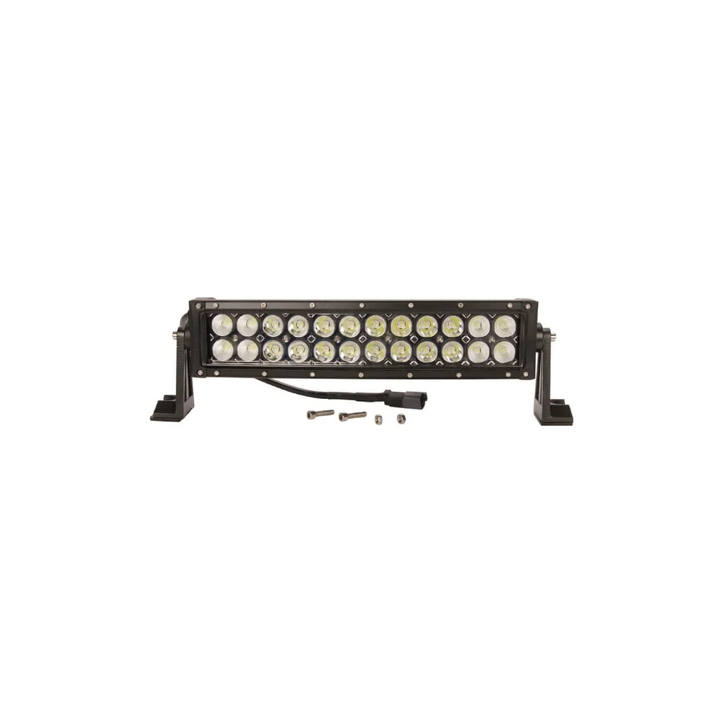 Bară lumini de lucru LED 72W 6120lm dreptunghiulară 12/24V albă 351,6x79,5mm mufă Deutsch combo curbată 24 LED-uri LA10308