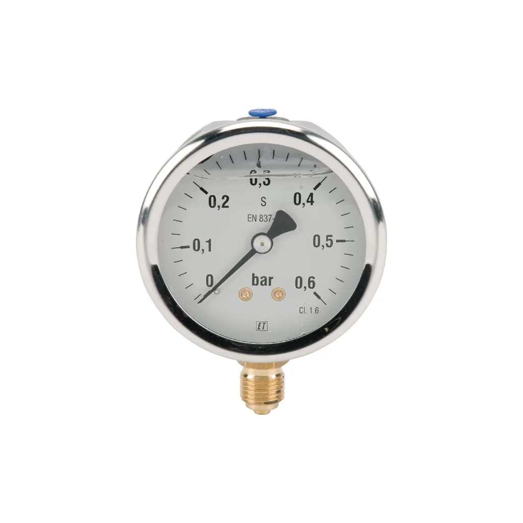 Manometru Ø63 0-0,6bar ¼" jos MA6306L04SSGF