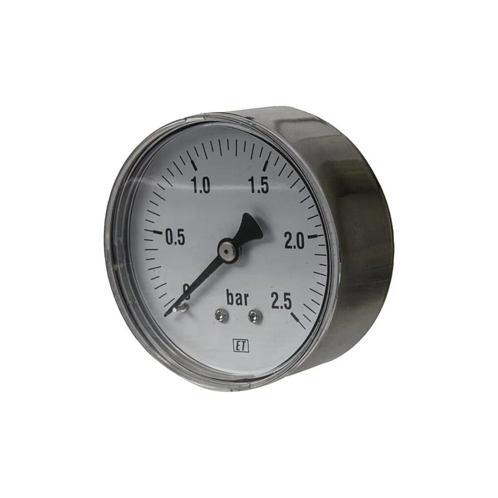 Manometru diametru 63 0–2.5bar 1/4" spate MA63025B04SS