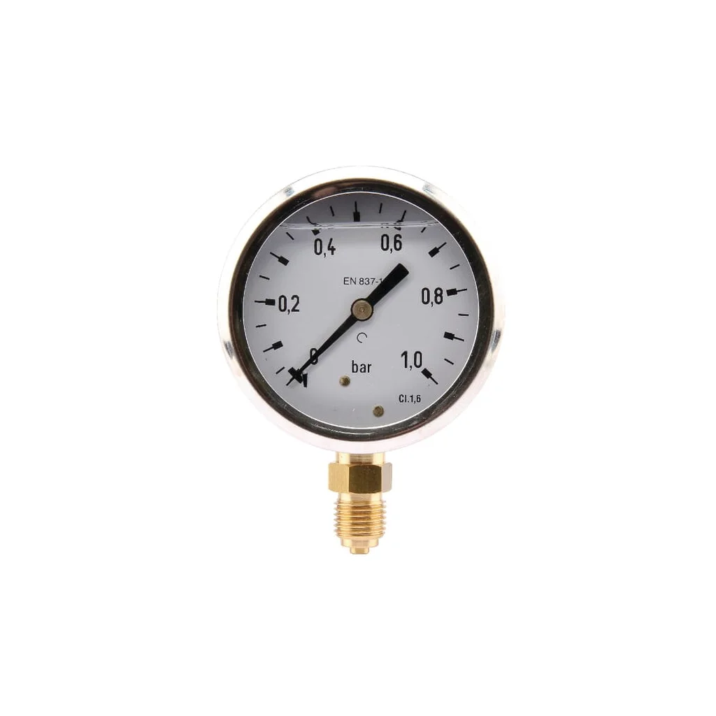 Manometru Ø63 0-1bar ¼" jos MA631L04SSGF