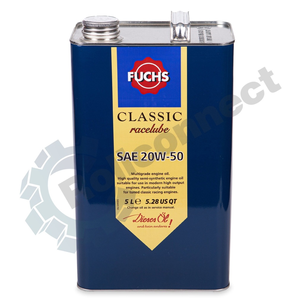 ULEI MOTOR CLASSIC RACELUBE 20W50 5L FUCHS