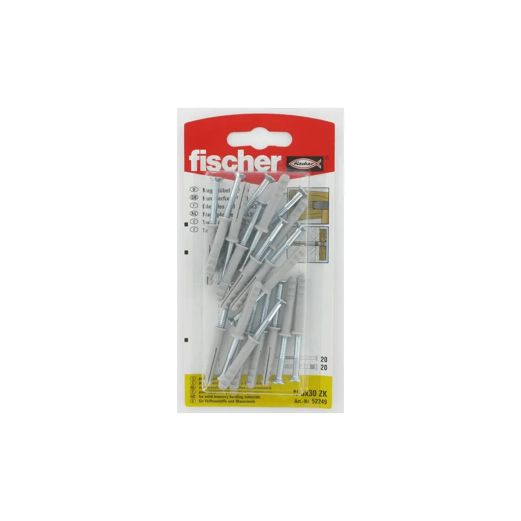 Dibluri cu cui și șurub Fischer 20 N530ZK