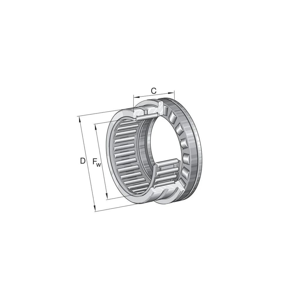 Rulment axial cu role / colivie cu ace NKXR45XL