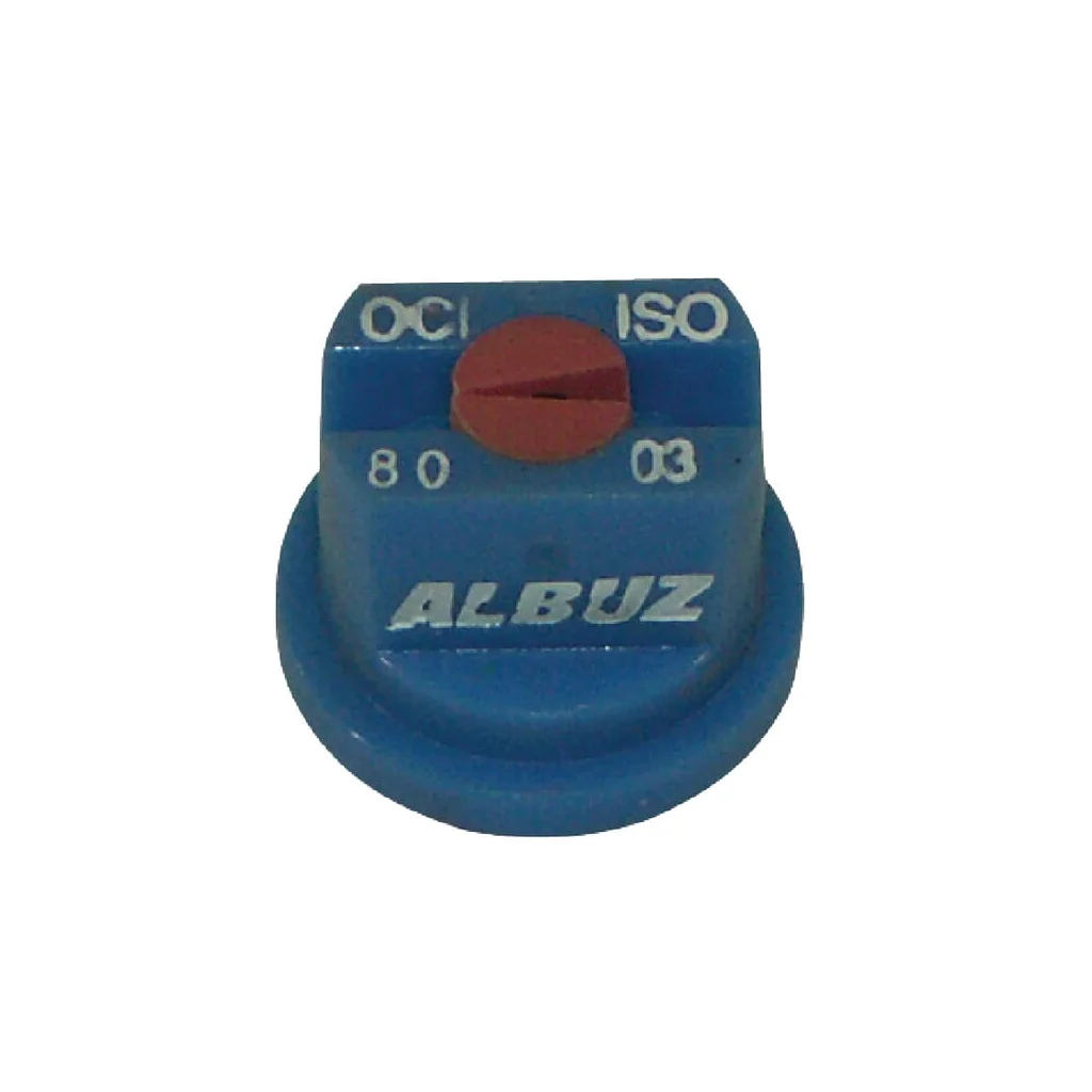 Duza evantai descentrată OC 80° 03 albastră plastic Albuz OCI8003