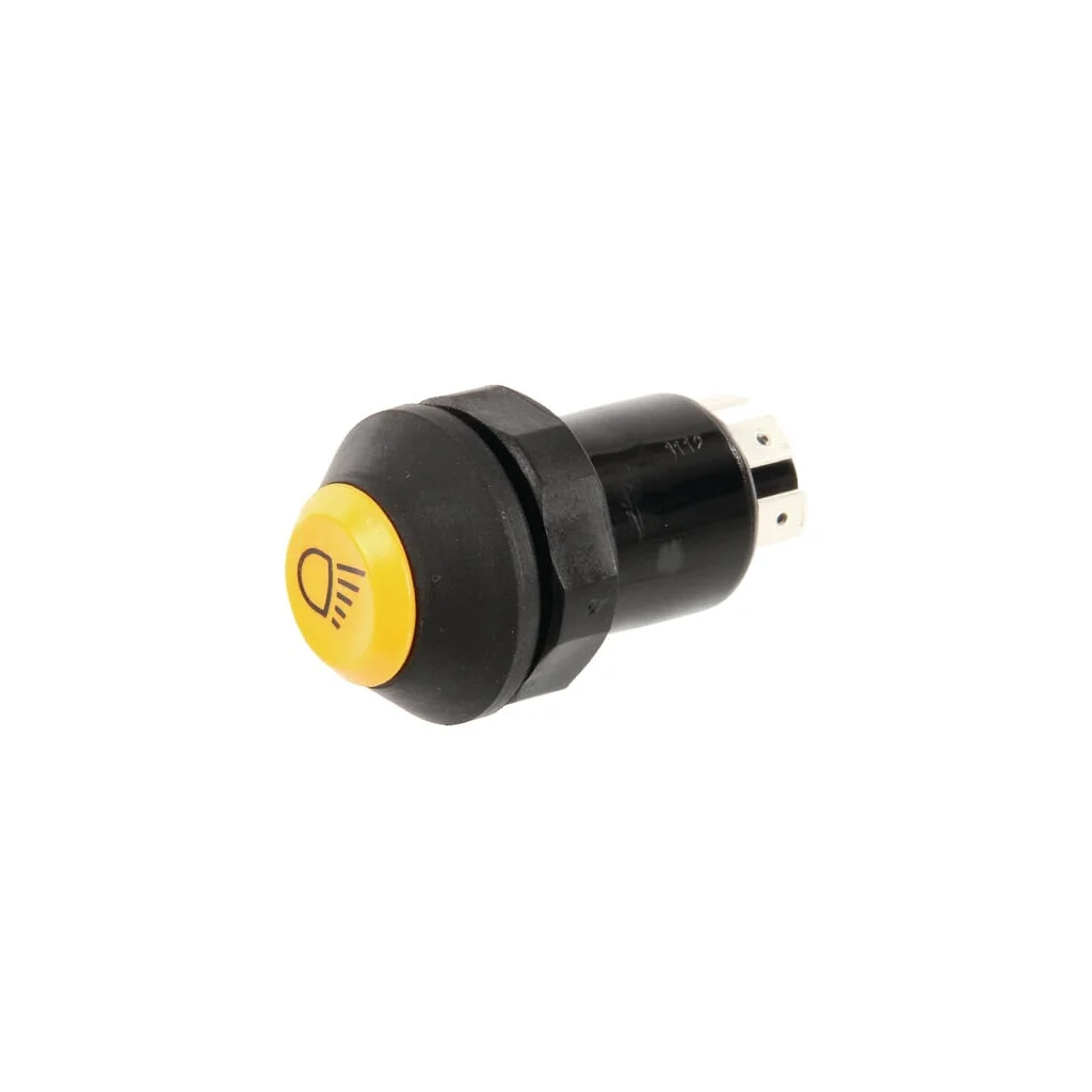 Comutator tip buton lumini de lucru rotund galben 11110430PN