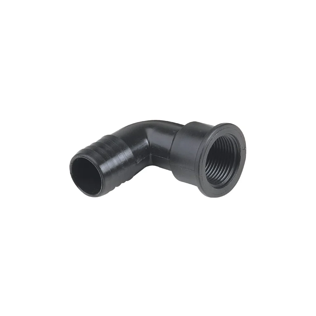 Racord furtun cot 90° 30mm x 3/4" mamă 110330