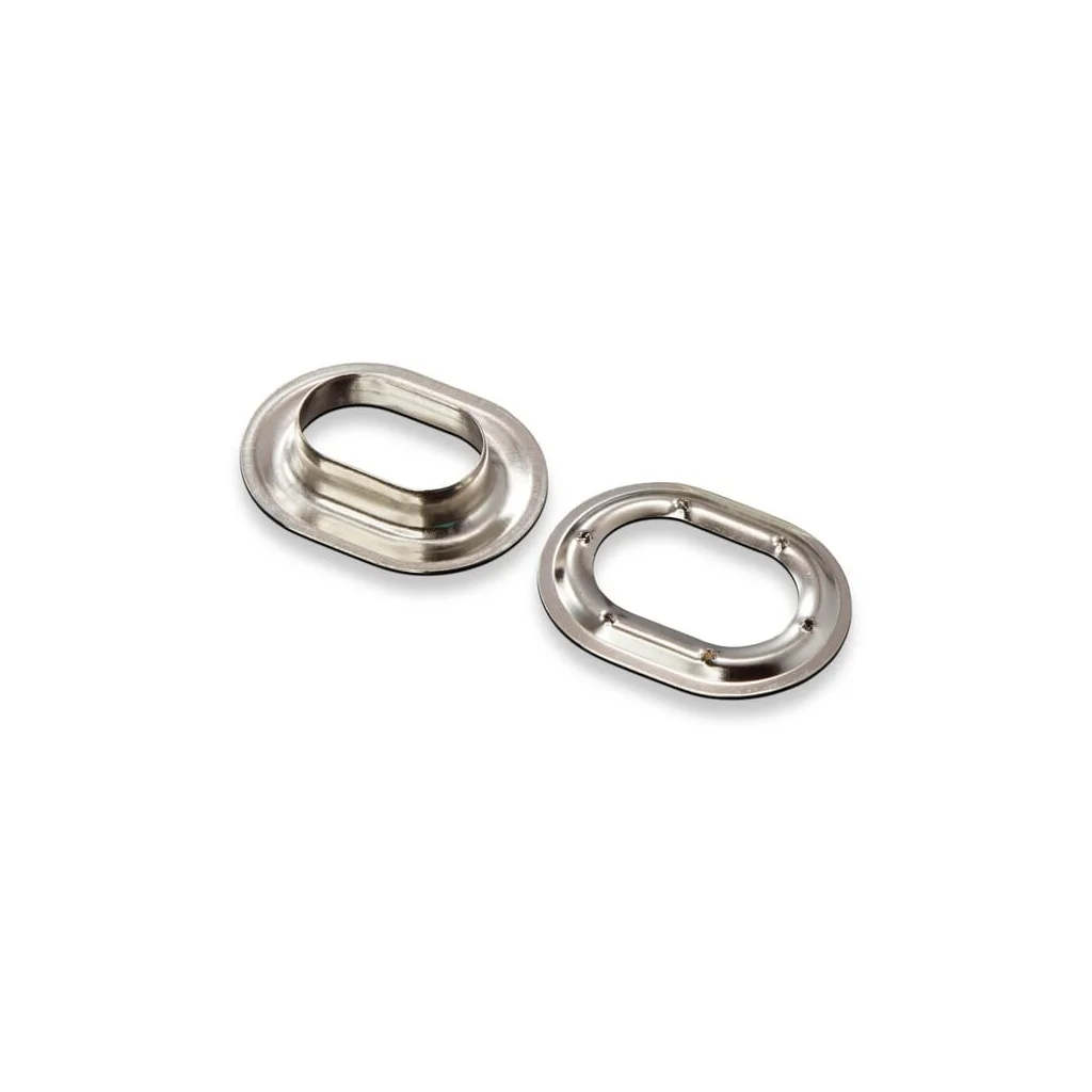 Gromete ovale 22,5x13,5 mm alamă nichelată PL10729