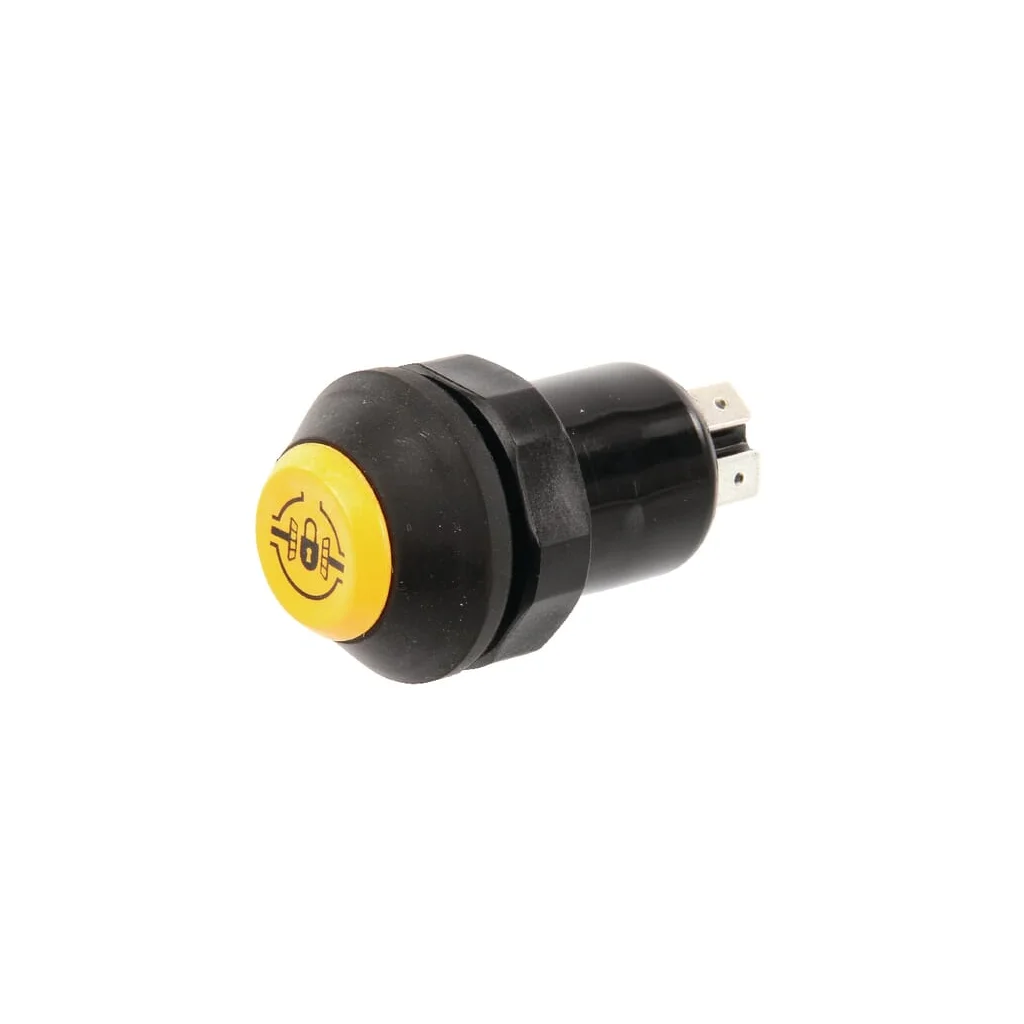 Comutator cu buton blocare diferențial rotund galben 11245270PN