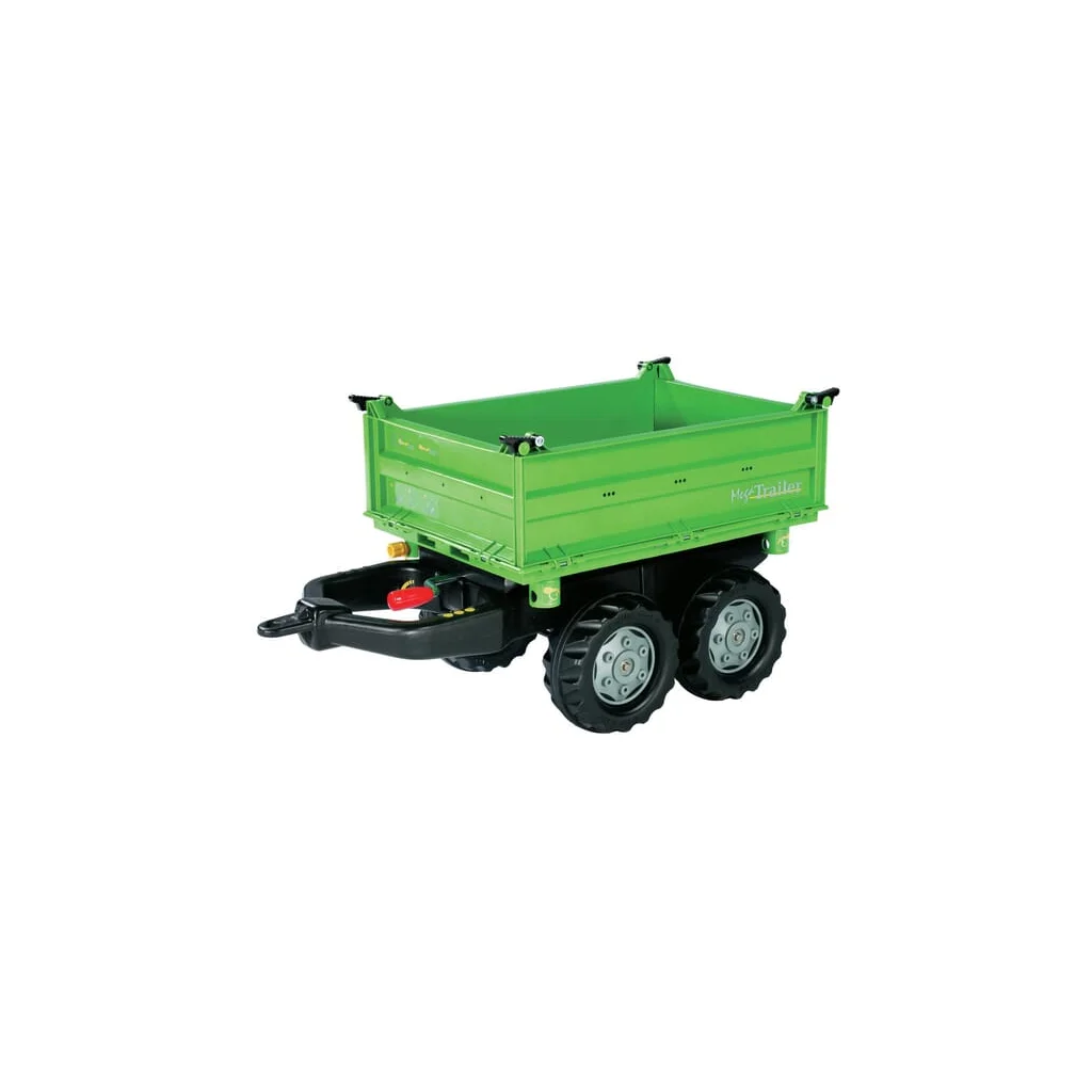 Remorcă basculabilă Mega cu deschidere pe 3 laturi, verde deschis R12150