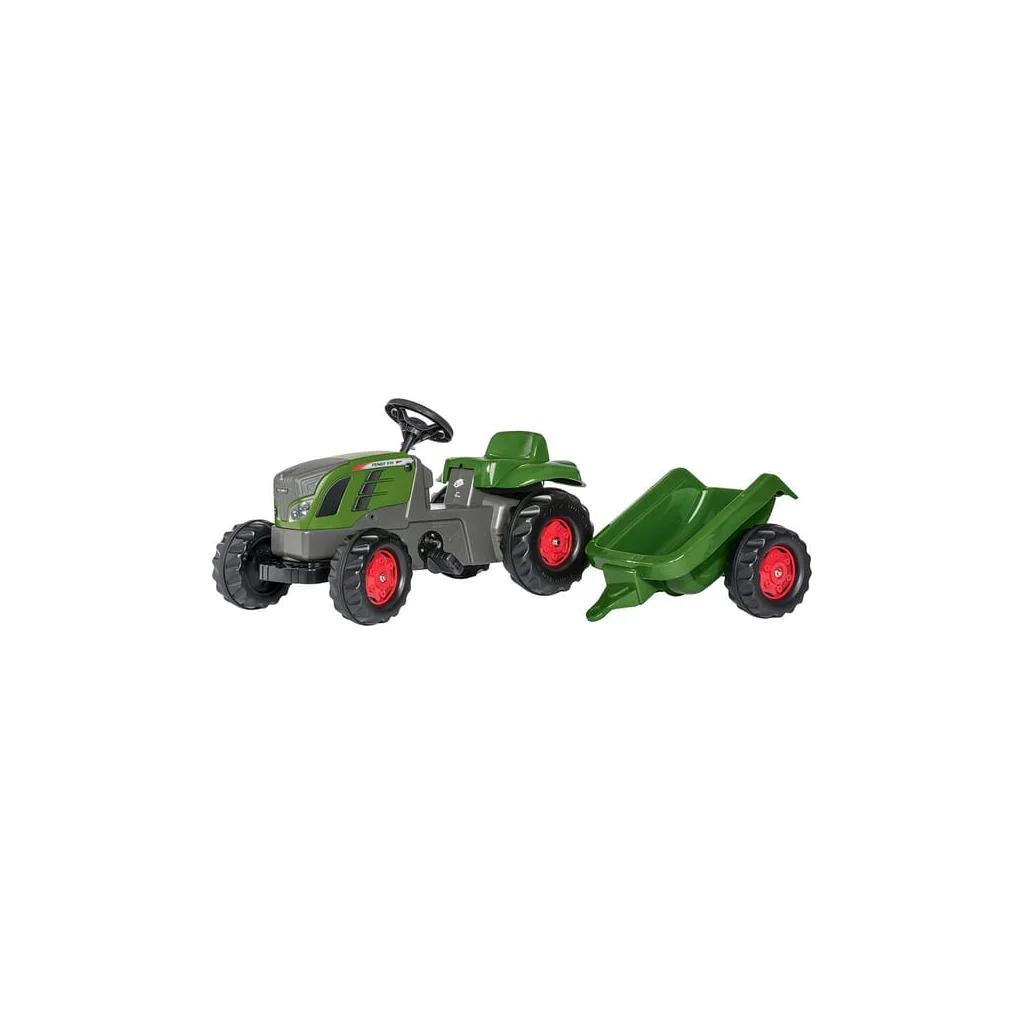Tractor cu pedale Fendt 516 Vario și remorcă, RollyKid R01316