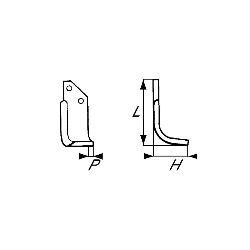 Cuțit freză rotație stânga 115x56x40mm grosime 6mm potrivit pentru B.C.S. RB48426