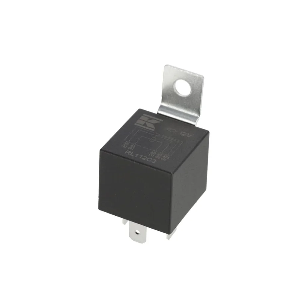 Releu mini 12V, interschimbare, 30A/40A, diodă, cu suport RL112C3