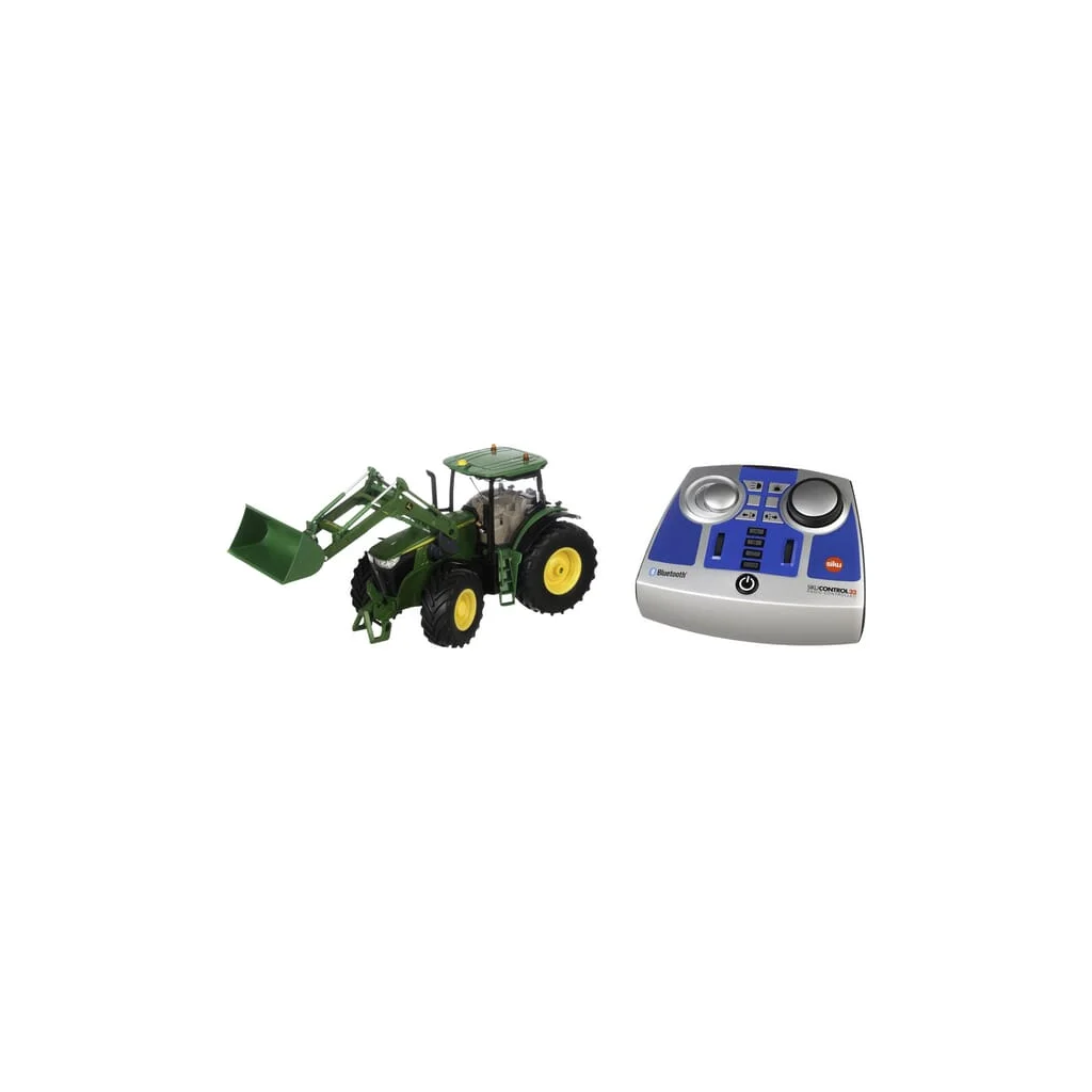 Tractor John Deere 7310R cu încărcător frontal, telecomandă și control prin aplicație Bluetooth S06795