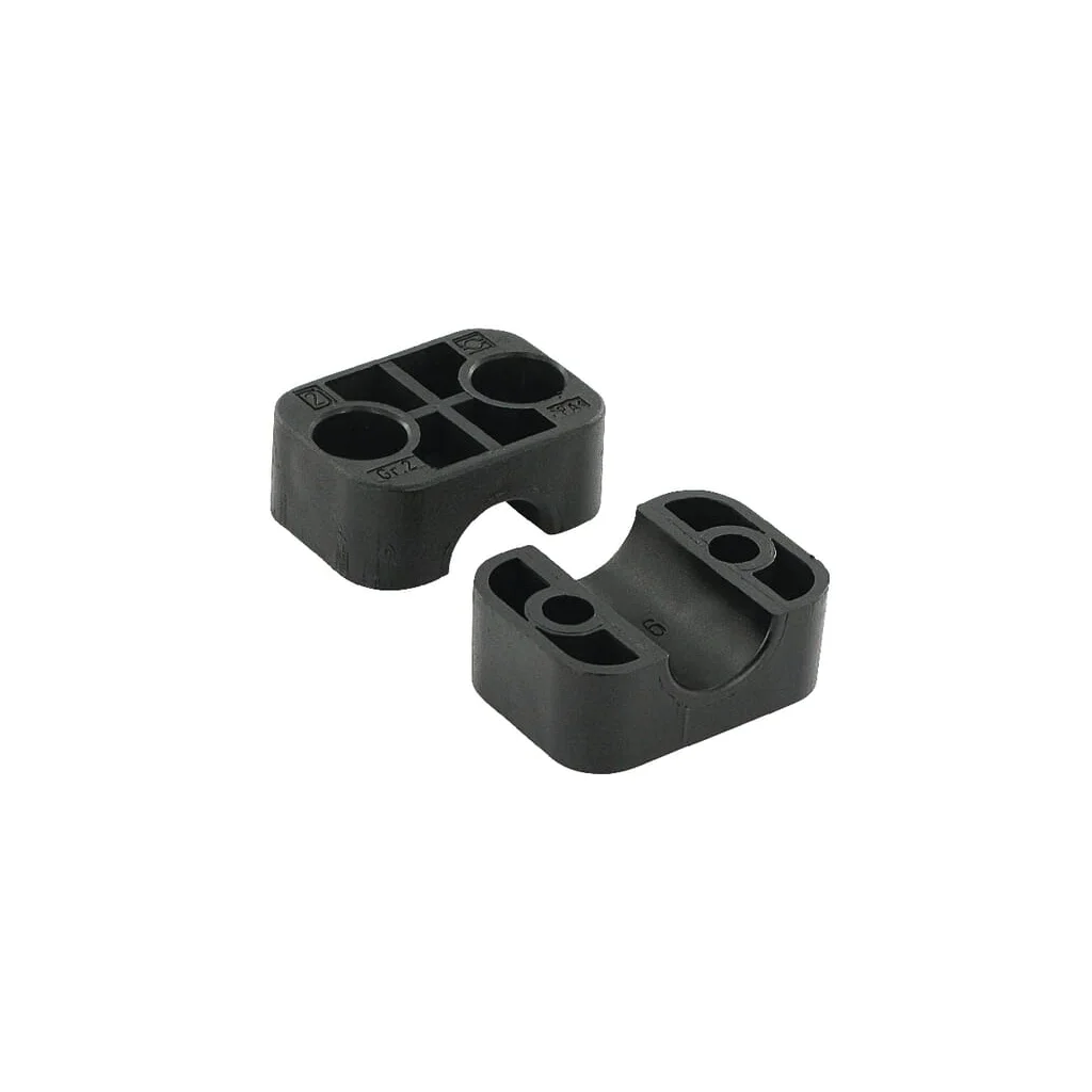 Clemă neagră netedă A2 16mm RS911216PAG