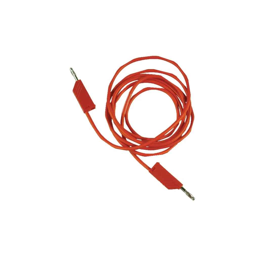 Cablu 2x mufă 4mm roșu 2m SML200RN