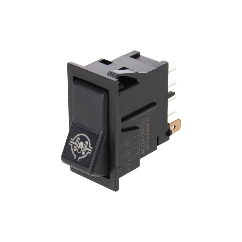 Întrerupător basculant, I-0-(II), on-on-mom, 12V, 8 pini, blocare diferențială SW10043KR