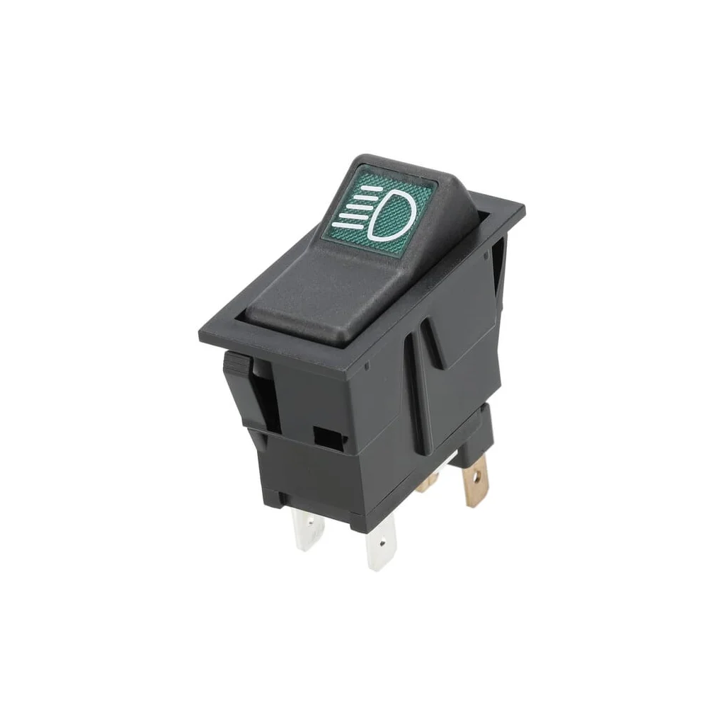 Întrerupător basculant, I-0, pornit-pornit-pornit, 12V, 4 pini, fază scurtă SW10052KR