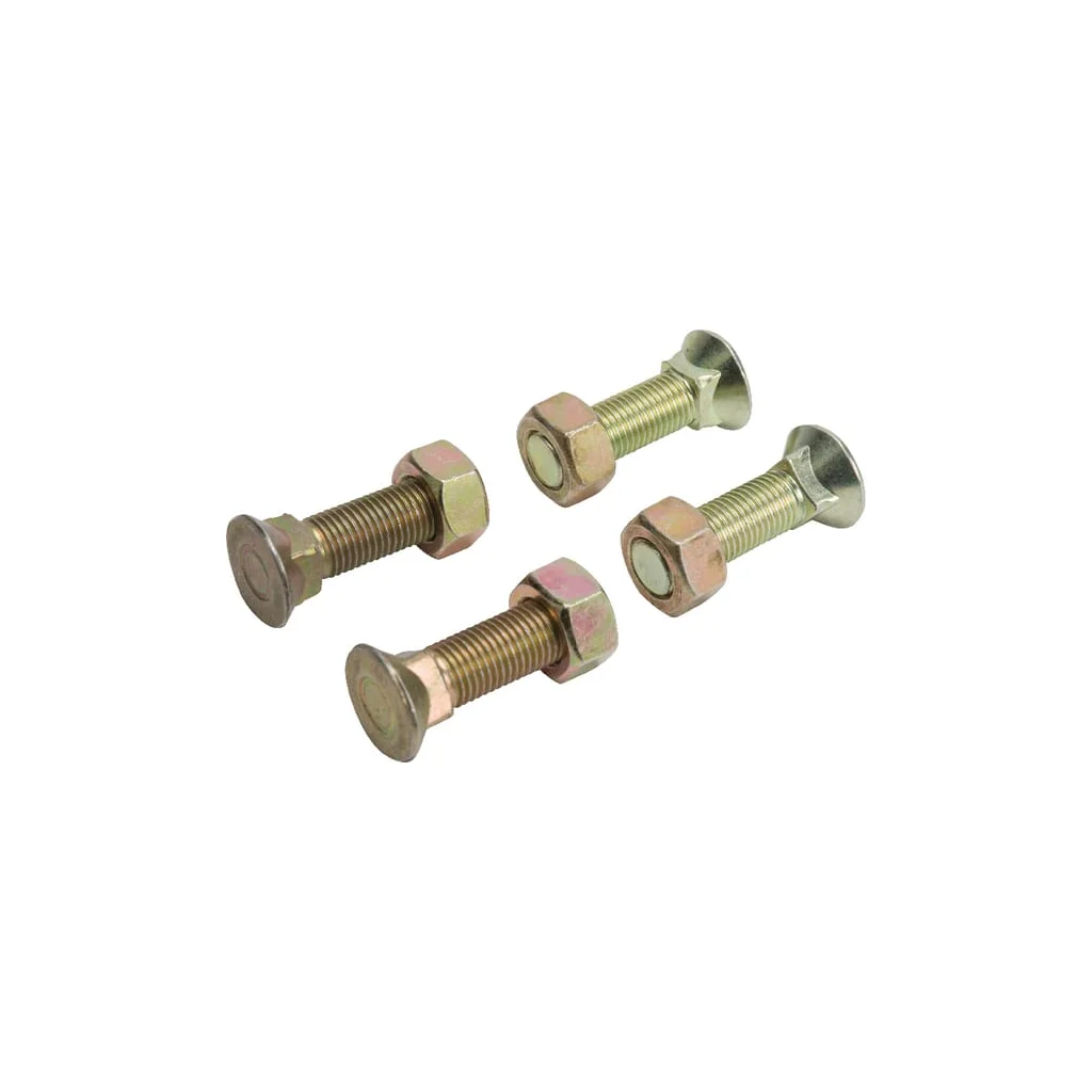 Șurub plug cu gât pătrat și piuliță 7/16"x40mm 4 buc. TB80023
