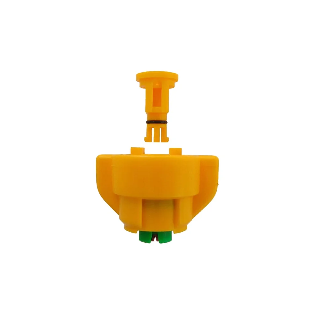 Duză injecție aer TD 60° 02, galbenă/verde, din material ceramic, Agrotop TD6002