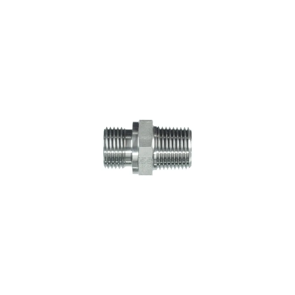 Adaptor drept tată 1/2" BSP x 3/8" NPT SS VNBN0806SS