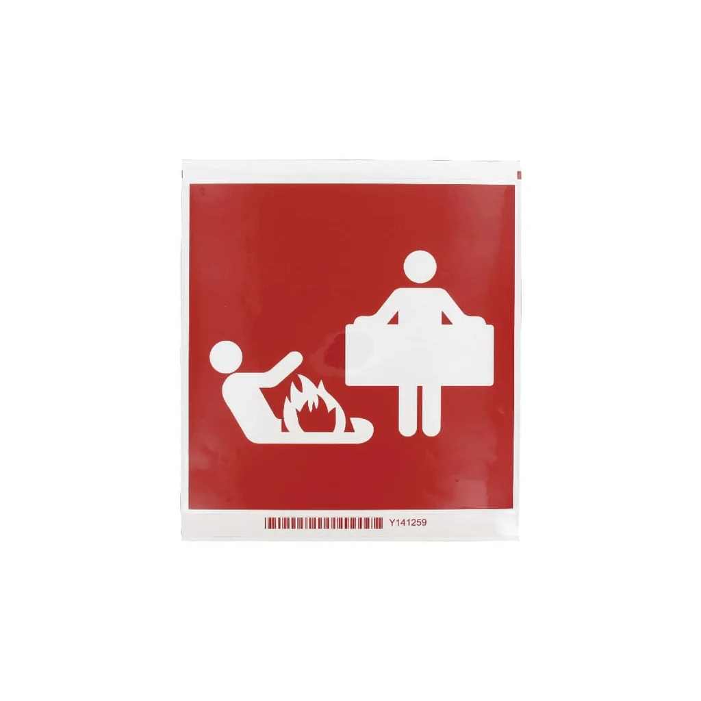 Autocolant echipament de incendiu pătură ignifugă 200x200mm WB250530L