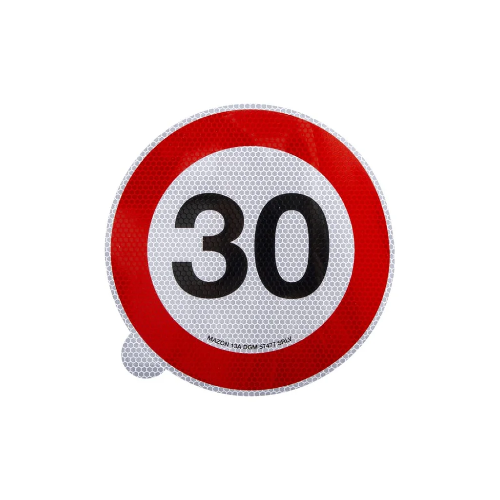 Autocolant indicator interzis viteză limită: 30km/h diametru 220mm Mazon WB7930IT