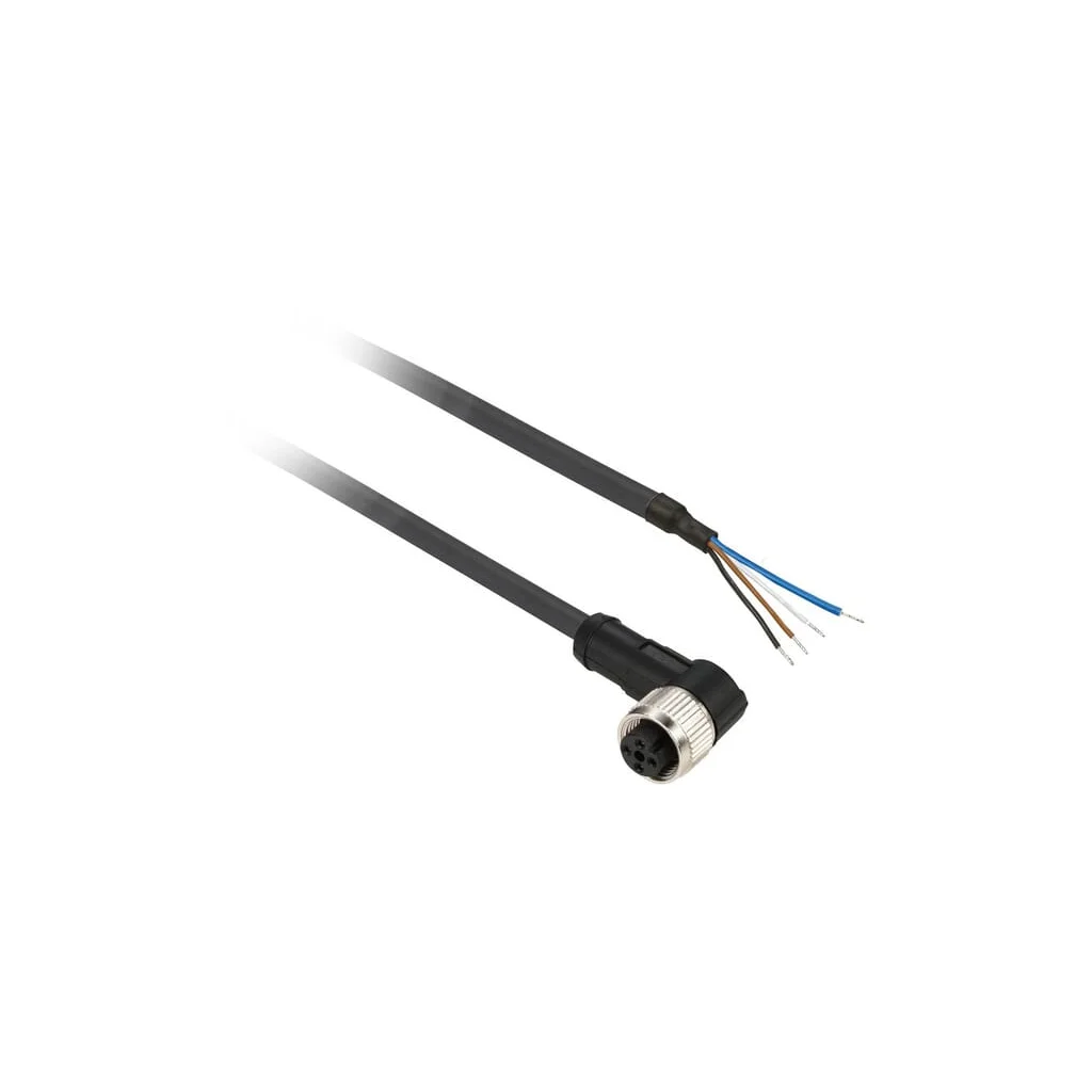 Cablu senzor curbat M8 4 pini, 2m XZCP1041L2
