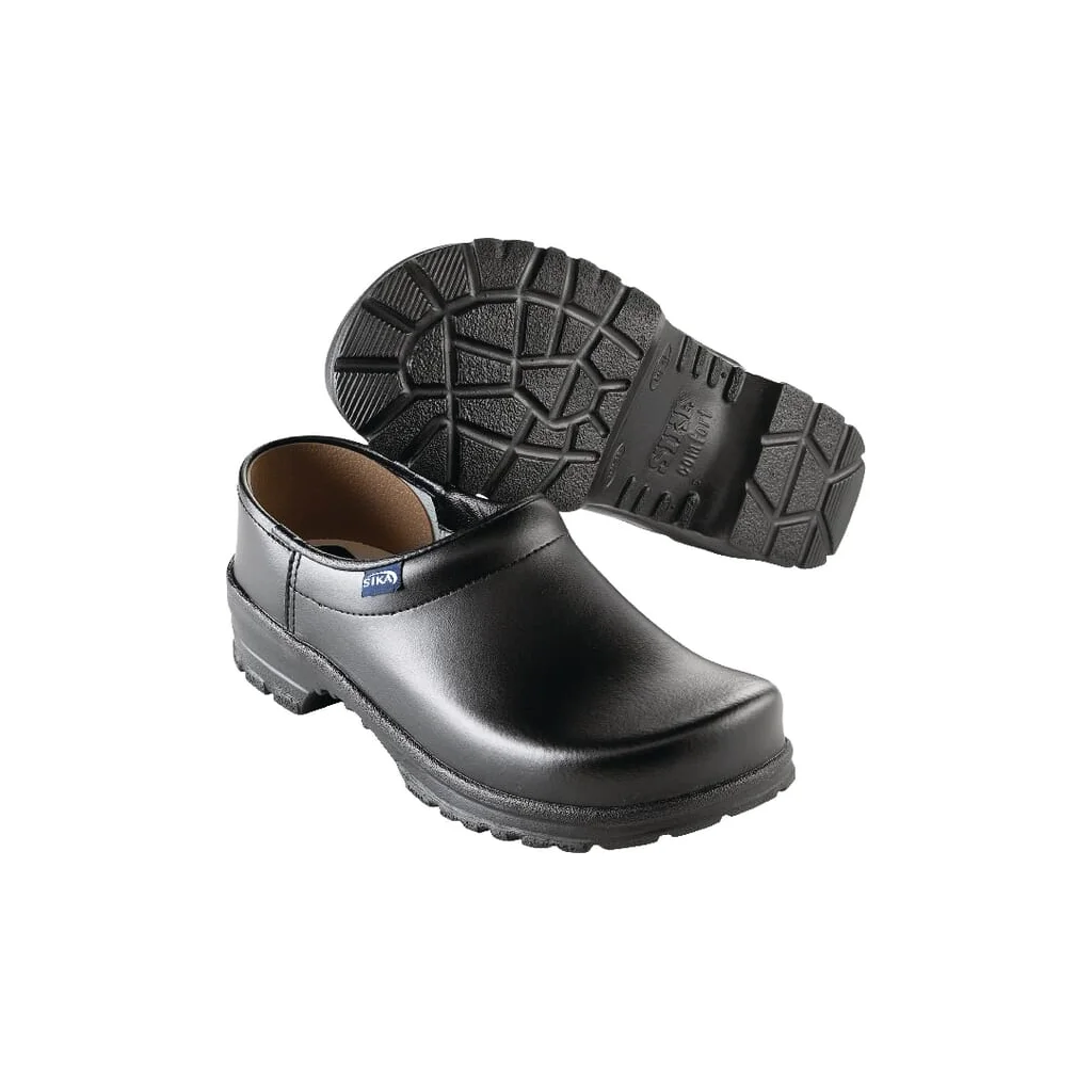 Saboti negri clasa OB mărimea 44.5 Comfort 125 Sika 12502B45